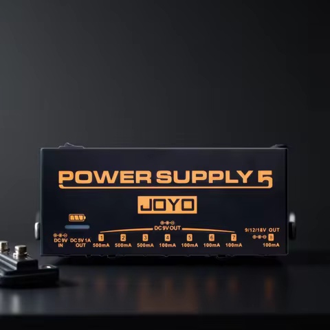JOYO JP-05 Guitar Effect Pedal Power Supply Rechargeable 4400mAh Battery 8 DC Outputs Jacks 9V 12V 1