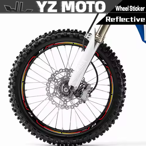 For YZ 250 250X 250F 250FX 125 125X 450F 450FX Motorcycle Wheel Sticker Decal Reflective Rim Stripe 