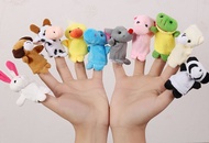 【MQLITTLESHOP】10Pcs Cartoon hand puppet finger puppet baby children baby story early education puzzle comfort doll plush