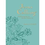 Jesus Calling : Enjoying Peace in His Presence, large text teal leathersoft, with by Sarah Young (US edition, paperback)