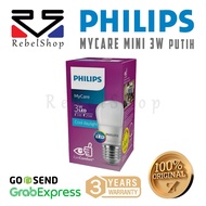 PUTIH Philips Mycare Mini LED Bulb 3W White - 3W 3W 3Watt