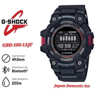 (Japan Set) Casio G-Shock G-Squad GBD-100-1AJF Black Resin Band Men Sports Watch - GBD-100