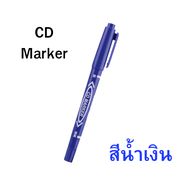 ปากกา CD MAKER ปากกา เขียนซองไปรษณีย์ ปากกาสี ปากกาเขียนแผ่นใส ปากกากันน้ำ 2 หัว ปากกาMarker ปากกาเข