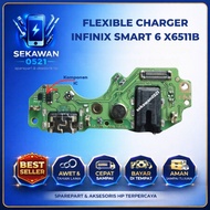 Flexible Charger Infinix Smart 6 X6511B Con+Hf+Mic+Full IC