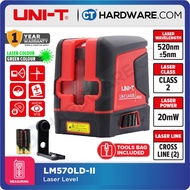 UNI-T 2 LM570LD-II LINE LASER 10m | GREEN LASER | 2 LASER LINE | 520Nm±5Nm [ LM570LD ]