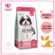 [BAO BÌ MỚI-1KG] (Mua 1 TẶNG 2 HÀNG MẪU) Thức ăn hạt cho chó nhỏ DOG MANIA PUPPY túi 1kg bao bì mới