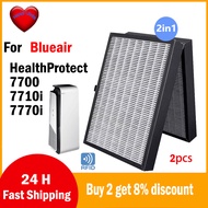 2-in-1 Replacment H13 HEPA combined Activated Carbon Filter for Blueair HealthProtect  7700 7710i 77