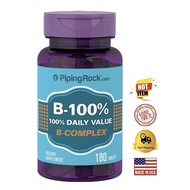✅ Ready Stocks ✅ B-100% Daily Value Complex, 180 Vegetarian Tablets,  Complete Vitamin B-100 B-Compl