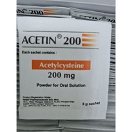 Serbuk Cair Kahak Kanak-Kanak Acetin 200mg 1 sachet