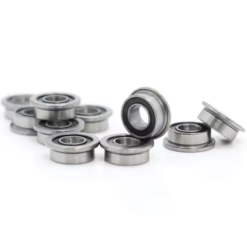 MF63-2RS Bearing 3*6*2.5 mm 10PCS ABEC-1 Miniature Flanged MF63RS Ball Bearings LF-630DD MF63 RS