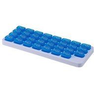 QY11One Month Medicine31Grid Family Travel Keyboard Pill Box Portable Medicine Separating Box Drug Storage Independent B