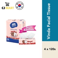 Vinda Deluxe Softpack Facial Tissue (120s x4)