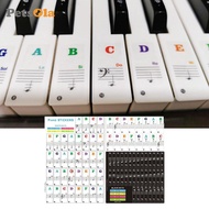 [PETSOLA] Piano Keyboard Stickers Piano Practice Learning Removable Keyboard Letters Piano