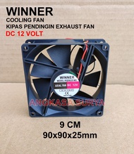 Fan DC 12v 9cm 9x9 12 volt WINNER Cooling Fan Exhaust Fan Kipas12volt 9 cm