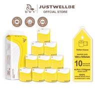 【10Roll】DWY Toilet Paper Roll 4 Ply of thickened smooth touch Flushable tissue roll