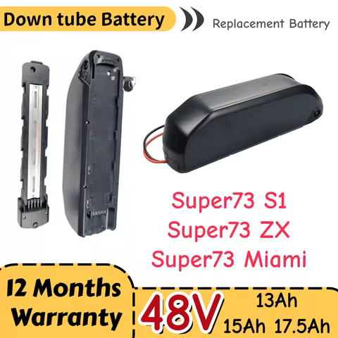Super73 Miami ZX S1 48V 10.4Ah 13Ah 15Ah 17.5Ah Reention Polly DP6 Battery for Super73 S1 ZX Miami Z