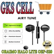 Oraimo Wired Earphone Airy Tune OEP-320 Semi In-Ear Headset Kabel Headphone Button Control Ergonomic