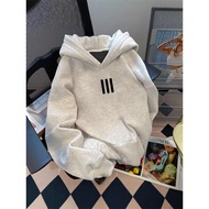 Heavy 500G Niche oversize Hooded Sweatshirt Men Women Autumn Winter Fleece Lining Loose Couple All-M