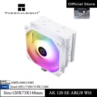 Thermalright  AK120 SE White ARGB CPU Air Cooler 5 Heat pipes Chassis heat PC Radiator for AMD AM4/A
