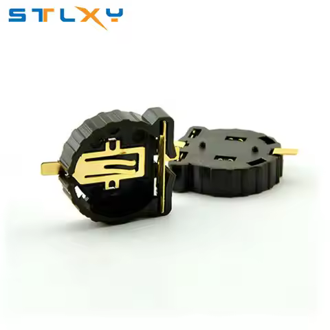 10PCS SMD SMT CR1220 CR1225 BS-1220-2 3V BUTTON CELL BATTERY SOCKET HOLDER CASE BOX