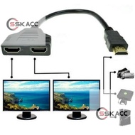 2-port Hdmi splitter cable 2-branch Hdmi cable/ (1 input 2 output) -COMPUTER
