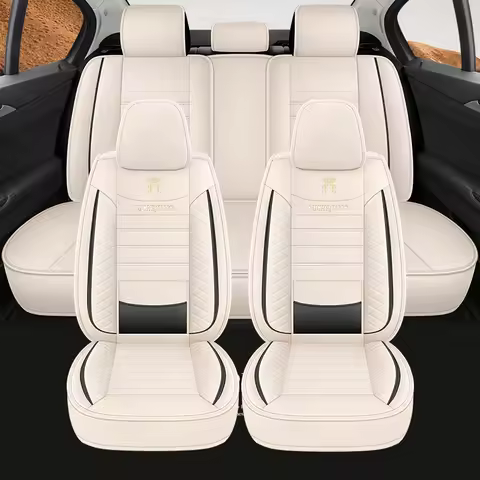 Car Seat Covers Full Set Leather For Ford Focus 2 BMW X5 VW Passat B5 Renault Kangoo Mazda 6 GH Toyo