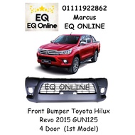 Toyota Hilux Revo Gun125 2015 (4 Door) Front Bumper PP Plastic Malaysia (BUMPER DEPAN)