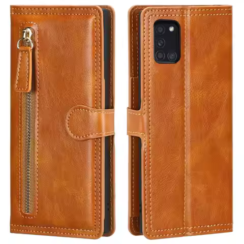 Leather Skin Flip Wallet Book Phone Case Cover For Samsung Galaxy A31 Cover For Samsung A31 A 31 SM-