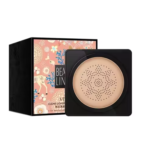 VENZEN BB Air Cushion CC Cream Foundation Concealer Mushroom Head Whitening Waterproof Brighten Face