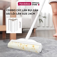 COMBO Handobox 24cm Long Handle Floor Dust Roller for Convenient Dust Roller for Blankets, Blankets,