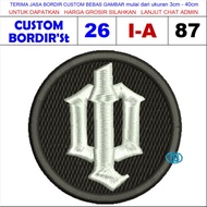 I-A87 PORTLAND PRESS HERALN EMBROIDERED LOGO PATCH - CUSTOM EMBROIDERY S'T TESTIMONI