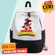 Donkey Kong Bananza Kids Backpack Donkey Kong Bananza Kids School Backpack - Free Name Printing