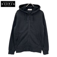 Stone Island黑色拉鍊派克大衣，M碼，751564220