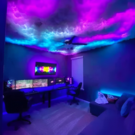 Hiasan dinding lampu awan petir aesthtetic fullsetLed Dekorasi kamar Set up kamar gaming