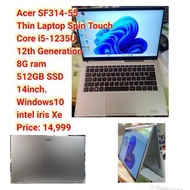 Acer SF314-55Thin Laptop Spin TouchCore i5-1235U12th Generation