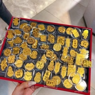 Ready Stock In Taiwan 999 Gold Color Foil Princess Please Make A Fortune Good Persimmon Get Rich Lia