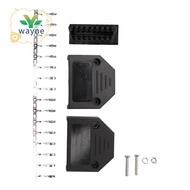 OBD2 OBD II 16 pin connector socket Diagnostic Tool Adapter OBD connector + Enclosures + Terminal + 