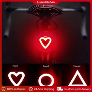 Heart Shape Bike Rear Light Waterproof Bicycle Night Light Riding Warning Light LED Mountain Bike Li