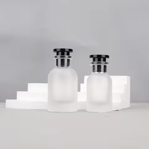 2pcs/8pcs 30ml 50ml 100ml Empty Perfume Bottle Clear/Frosted Glass Spray Bottle Screw Cap Fragrance 