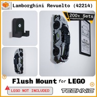 Flush Wall Mount For Lego Technic Lamborghini Revuelto (42214)