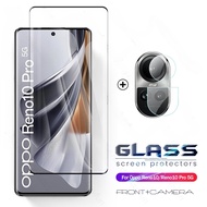 2 In 3D Curved Tempered Glass Case Camera Protective Film For Oppo Reno10 Reno 10 Pro + 8T 5G
