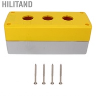 Hilitand Button Switch Station Box 3 Holes Easy To Install Push With Screws