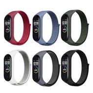 Others - 【6 件裝】錶帶適用於小米 Mi Band 6/5/4/3/Amazfit Band 5，替換尼龍錶帶可調節長度舒適透氣有彈性