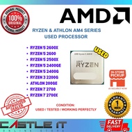 AMD Ryzen Used Tested CPU R7 2700X R5 2600X 2500X R5 2400G R3 2200G Athlon 200GE AM4 Processor