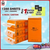 Pro88 - [1 Carton 4 Packs] Deluxe Soft Facial Tissue Paper Wall Hanging Tisu (320 Draws/4 Ply/1280 Sheets Per Pack)