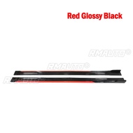 New 8pcs 2.2m Car Side Skirt Extension Splitter Winglet Side Wing Bumper Lip For BMW F10 5 Series 53