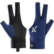 Pool Glove Left Hand, Billiard Pool Gloves for Left Hand 3 Finger, Snooker Cue Sport Glove Popular S