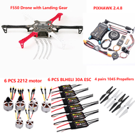 FPV Fiber Hexa F550 Kit PIXHAWK2.4.8 Flight Control Carbon Ardupilot 100MW Radio Telemetry Quadcopte