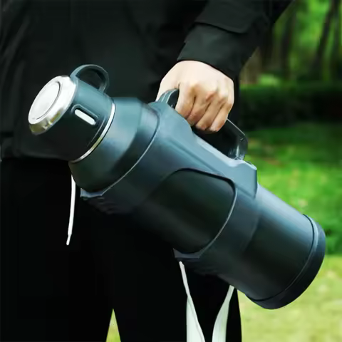 Super Large Capacity 1.2L 1.5L 2L 3L 316 Stainless Steel Insulated Thermos Bottle Travel Camping Vac