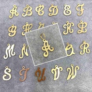 Us gold 10k inital letter pendant